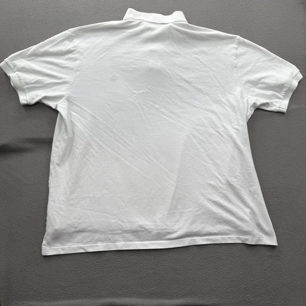 Polo‎ Ralph Lauren Polo Shirt Mens 3XB Big White Solid Cotton Pony Logo Casual